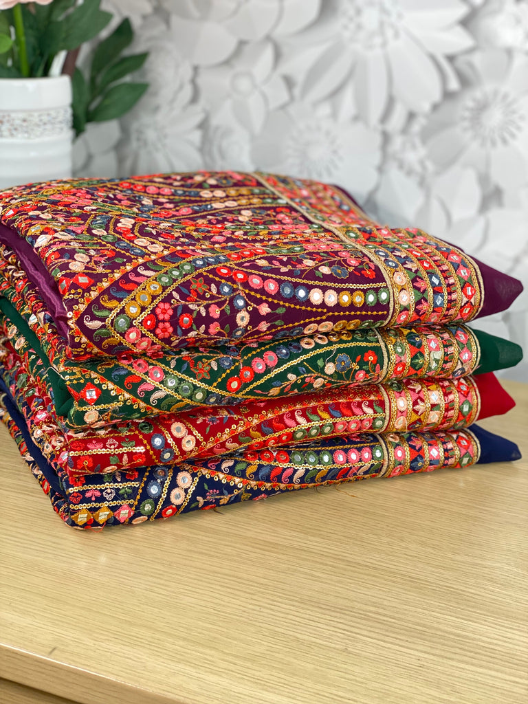 Unstitched Soft Polyester Crepe Suit