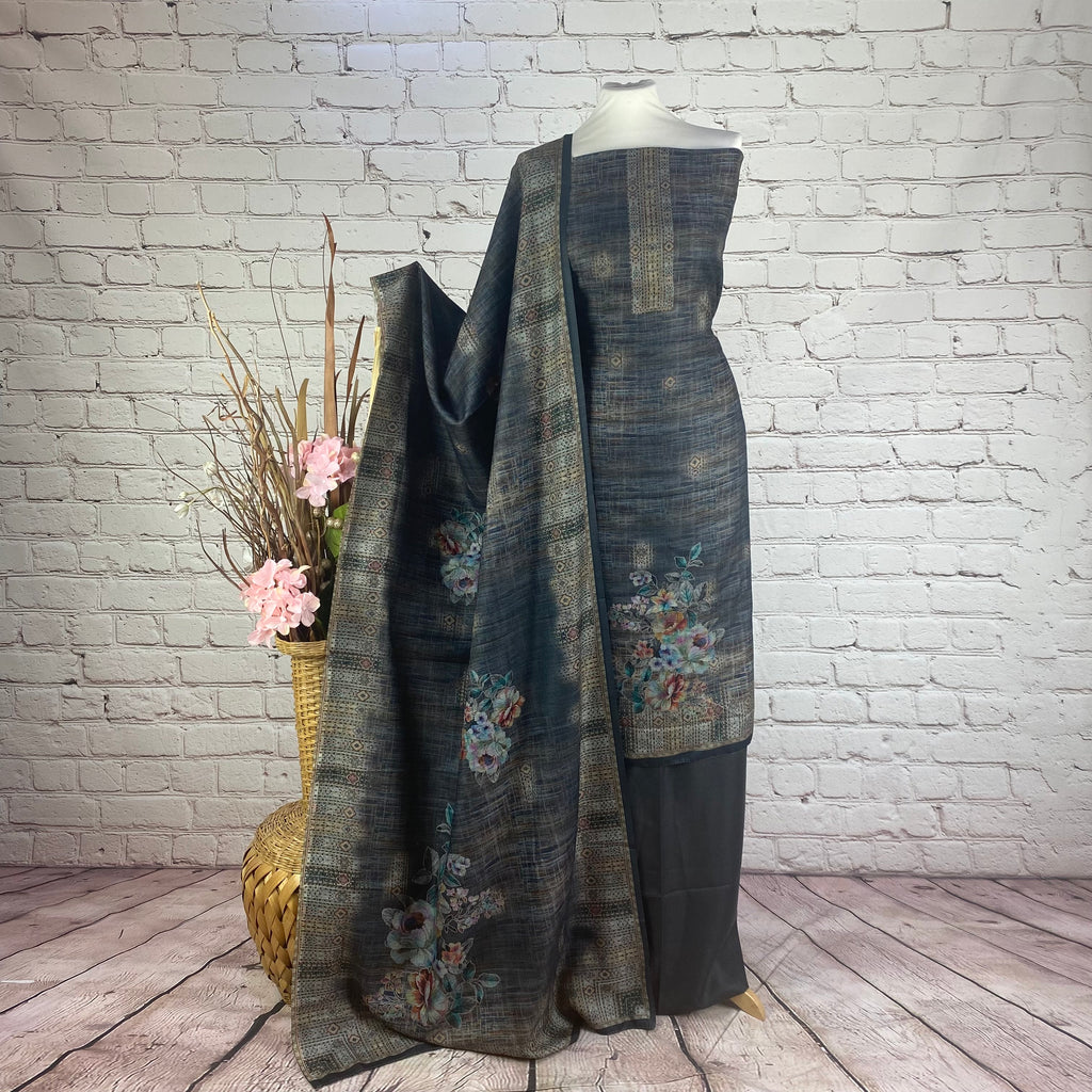 Self Print Abstract Garam Suit (V15)