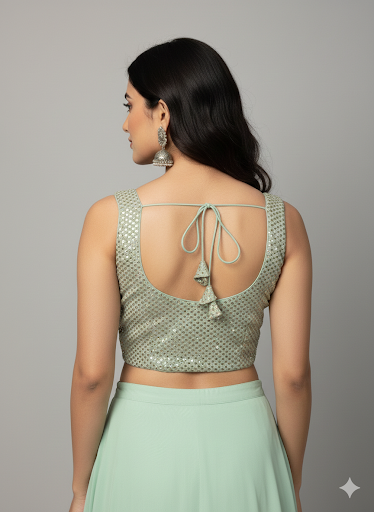 MINT GEEEN | GEORGETTE | BLOUSE