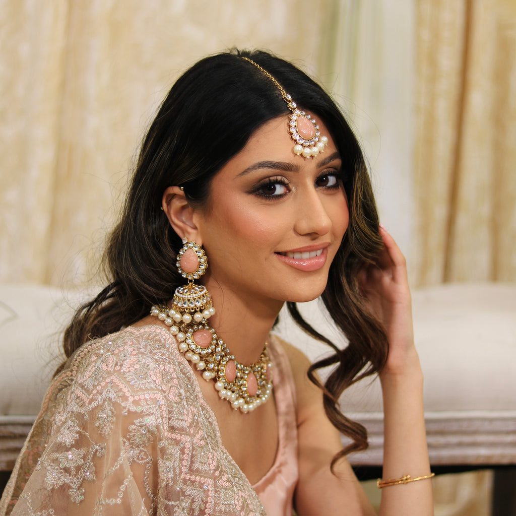 Statement Peach Teardrop Set