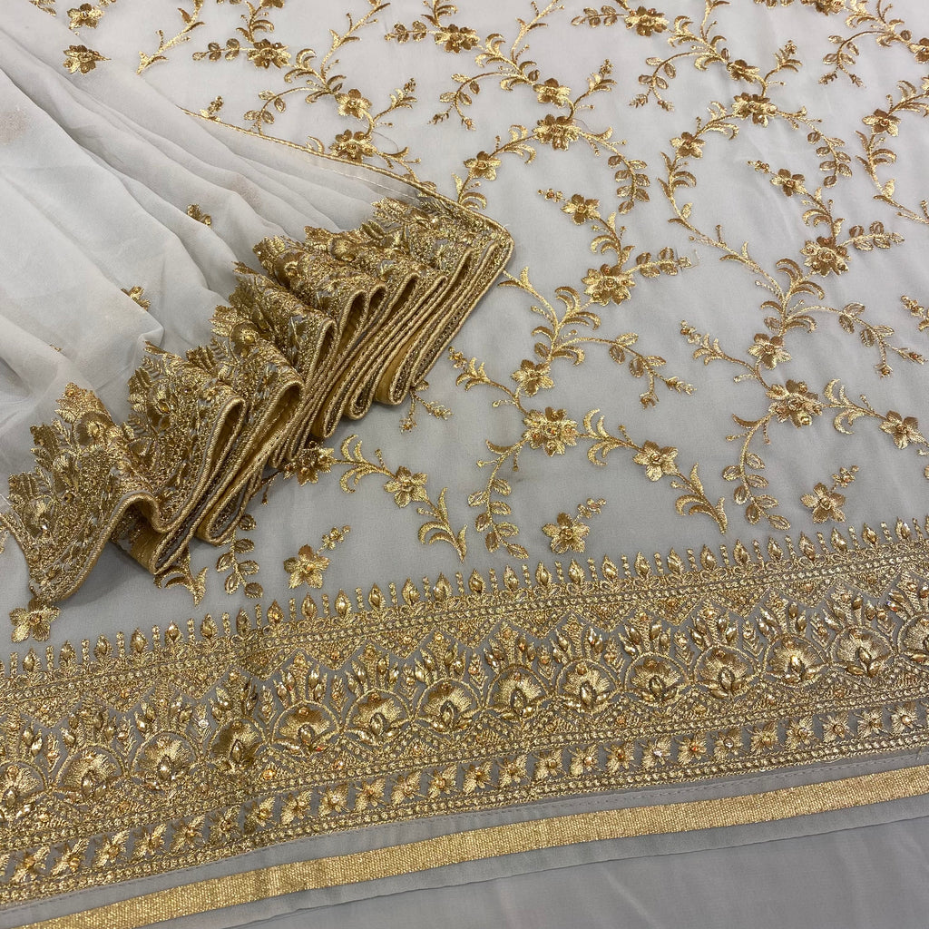 Unstitched Soft Georgette Suit (D3)