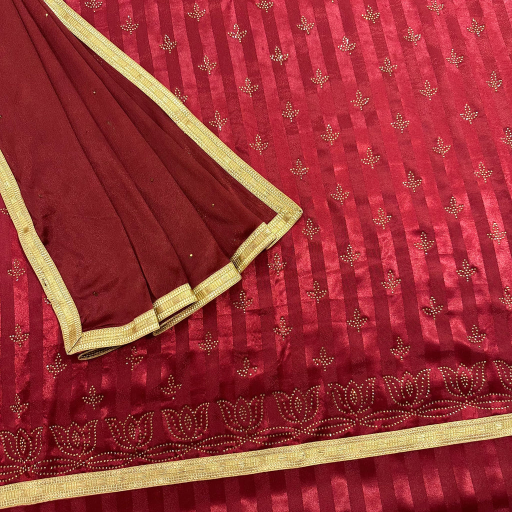 Unstitched Soft Sateen Crepe Suit