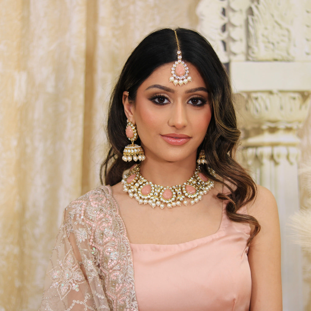 Statement Peach Teardrop Set