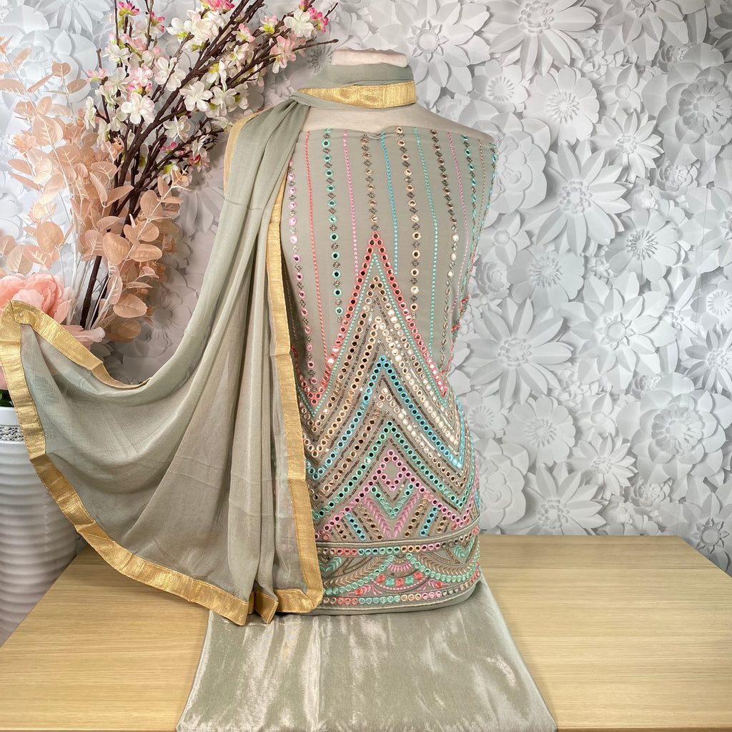 Unstitched Soft Georgette Suit