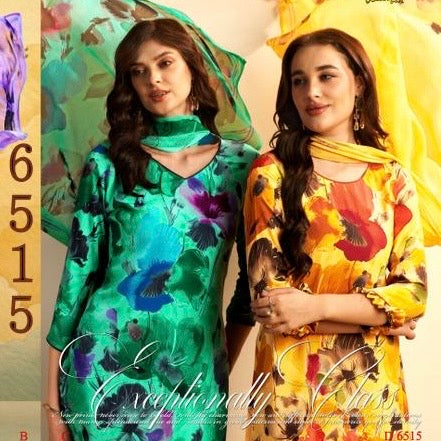 Designer Vaishali Floral Crepe Print Suit