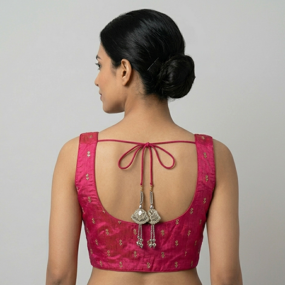 CERISE PINK | BROCADE | BLOUSE