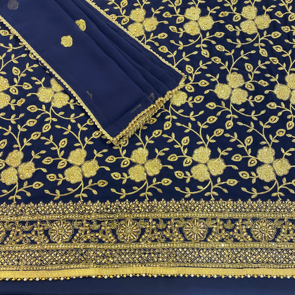 Unstitched Soft Georgette Suit (D68)