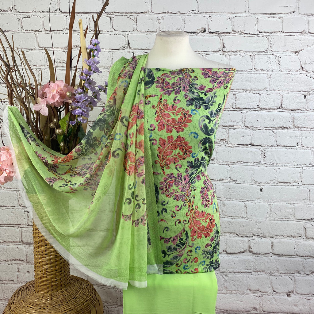 Designer Vaishali Floral Crepe Print Suit (D64)