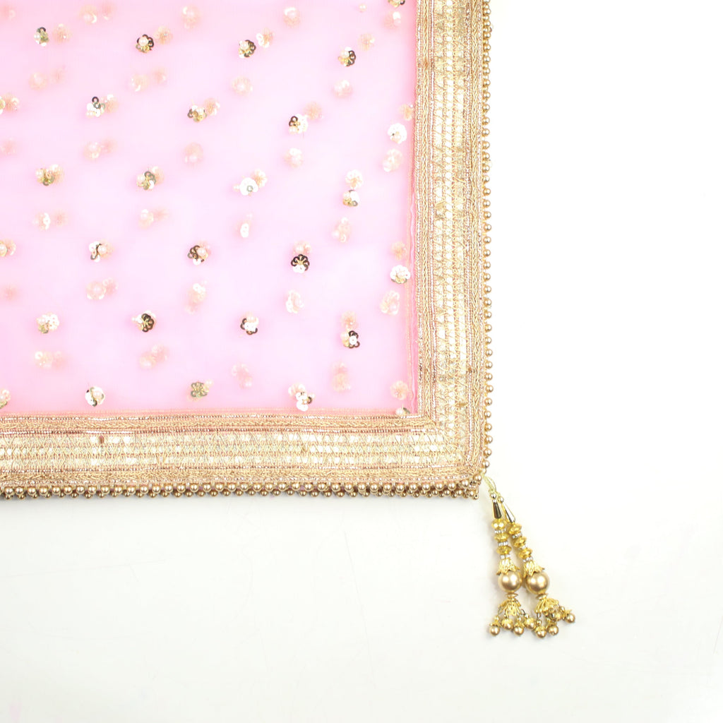 THE DONNA DUPATTA - BUBBLEGUM PINK