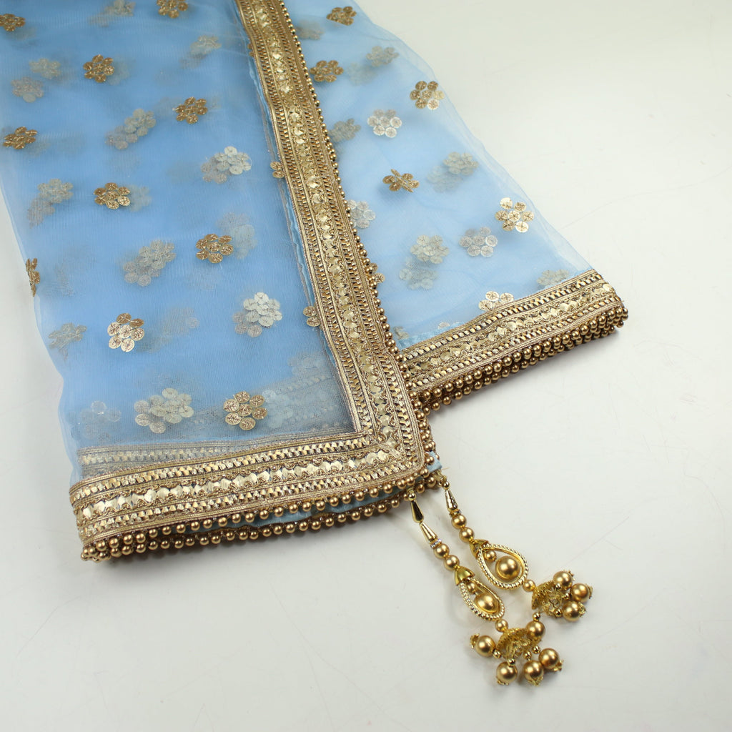 THE ELISHA DUPATTA - BABY BLUE