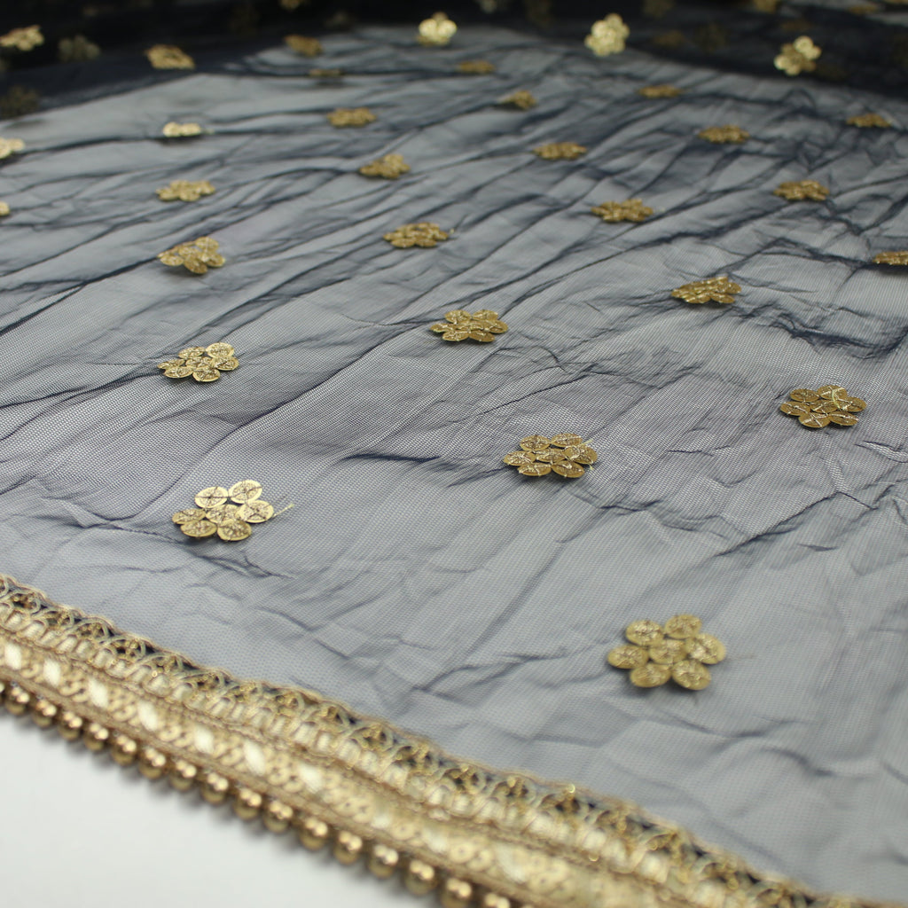 THE ELISHA DUPATTA - BLACK