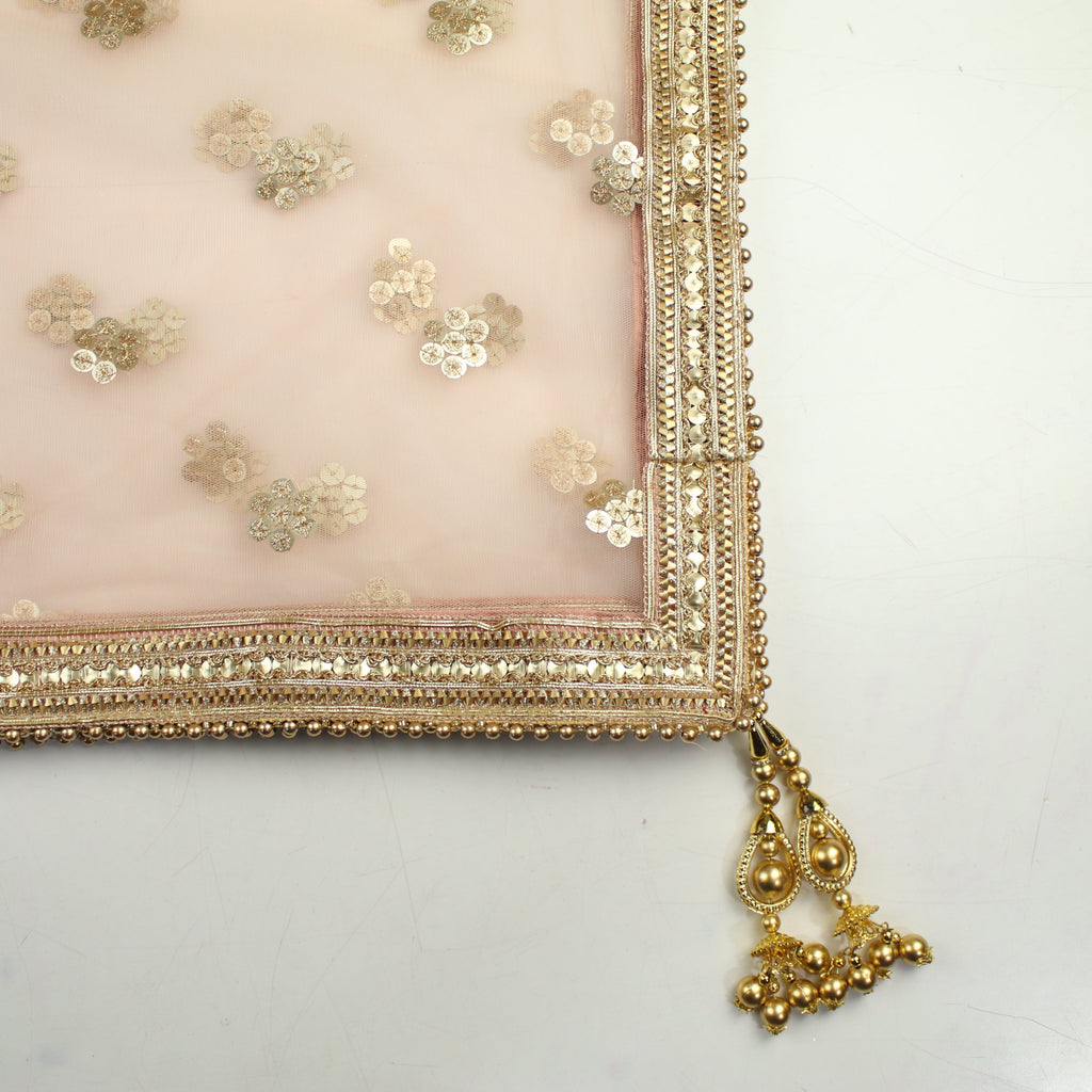 THE ELISHA DUPATTA - DUSTY PINK