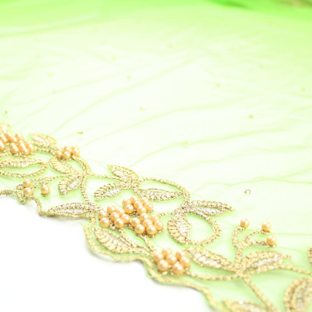 THE MAHIRA DUPATTA - NEON GREEN