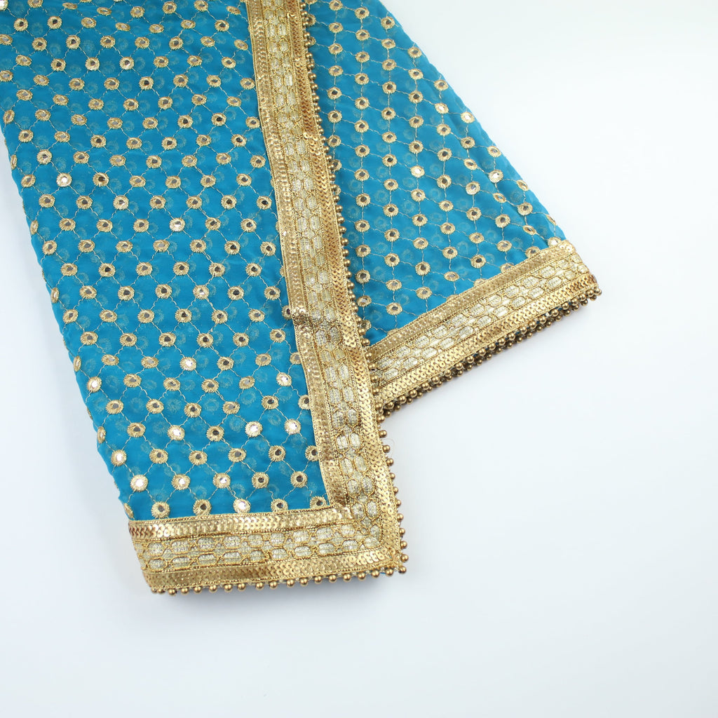 THE MARIA DUPATTA - TURQUOISE BLUE