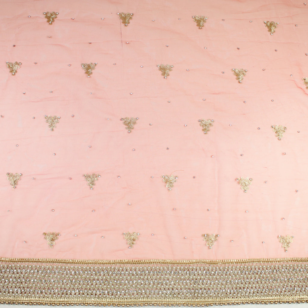 THE RHEA DUPATTA - FIERY RED