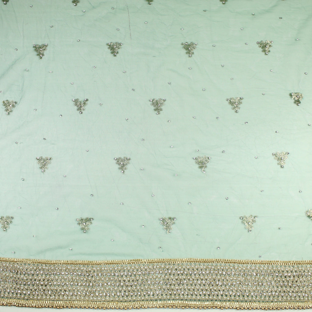 THE RHEA DUPATTA - FOREST GREEN