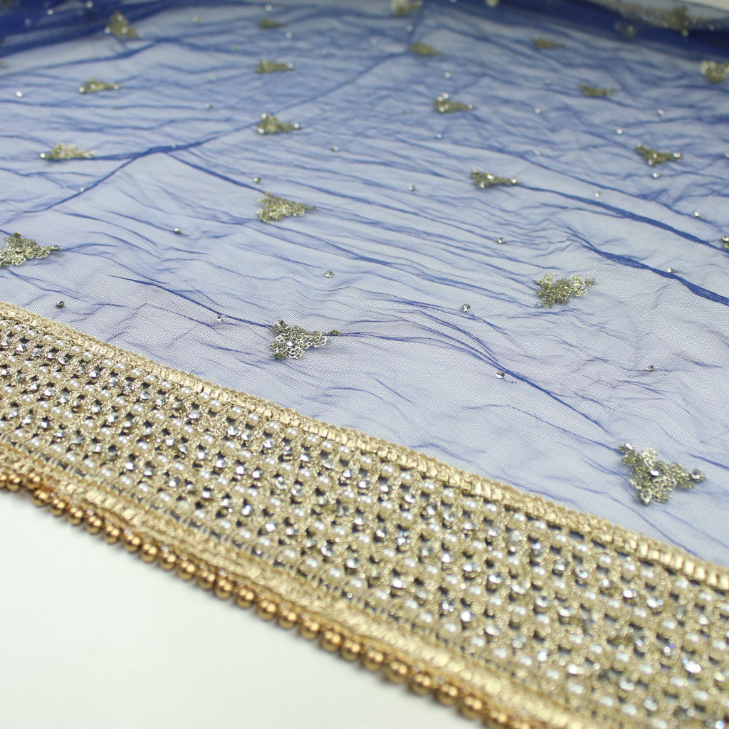 THE RHEA DUPATTA - NAVY BLUE