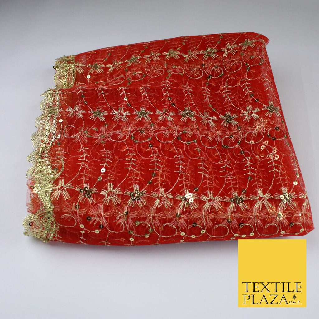 Traditional Mata Ki Chunni Golden Devi Pooja Chunri Puja Hindu Maiyan MC1506