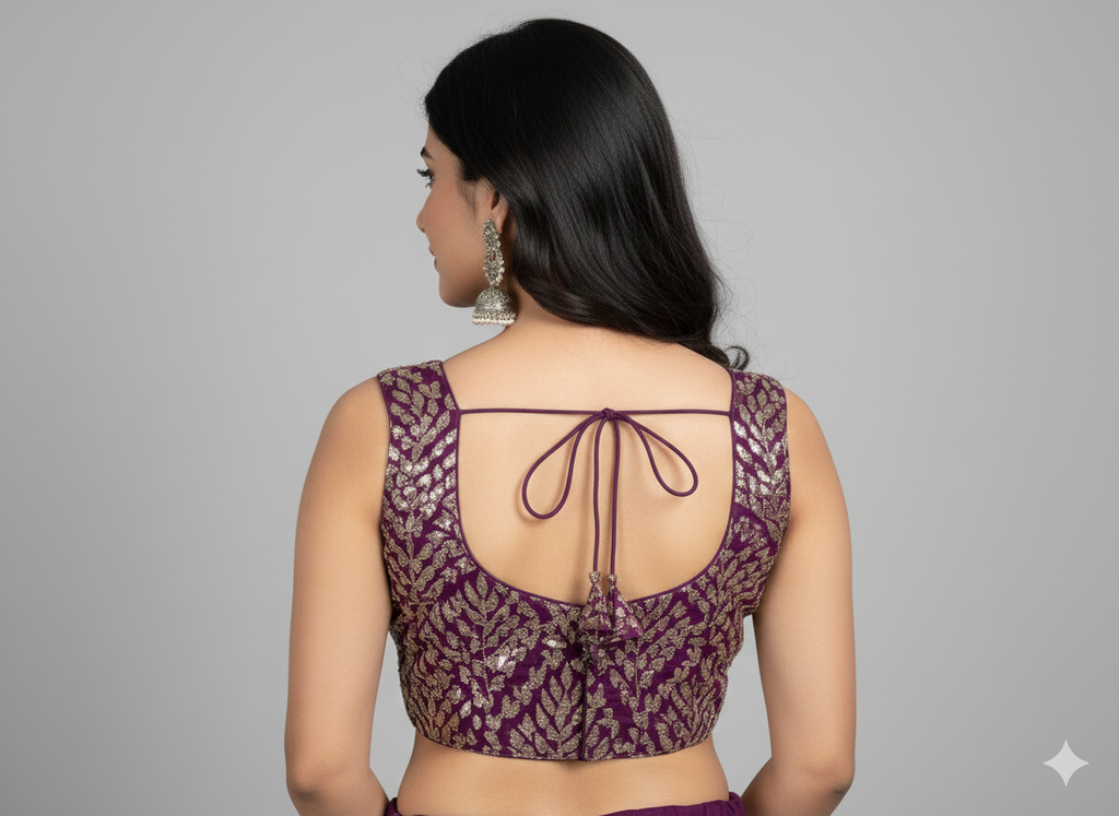 PURPLE | GEORGETTE | BLOUSE