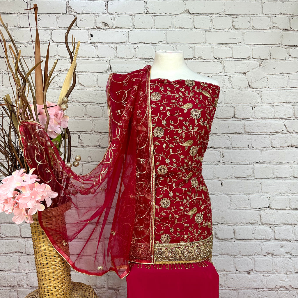 Unstitched Soft Tulle Net Suit (D37)