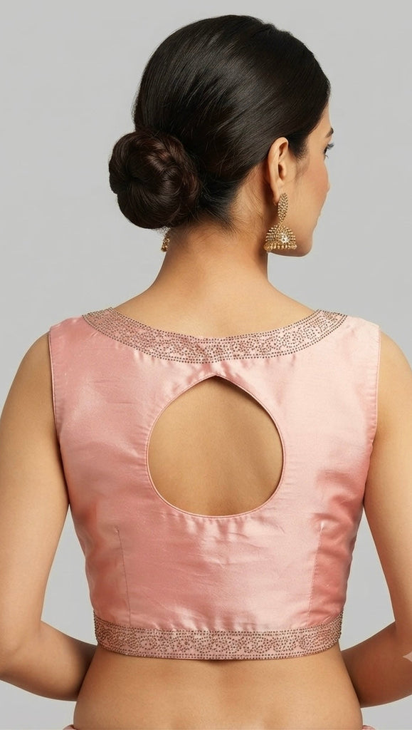 PEACH | TAFFETA SILK | BLOUSE