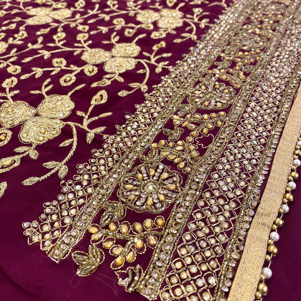 Unstitched Soft Georgette Suit (D68)