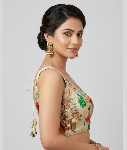 CREAM | BANARASI | BLOUSE