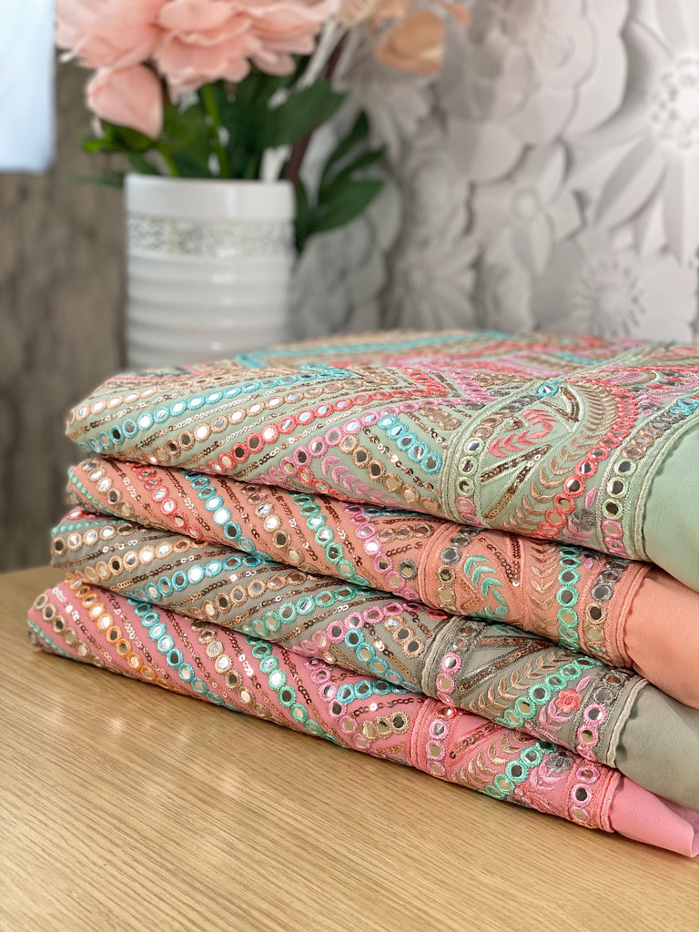 Unstitched Soft Georgette Suit