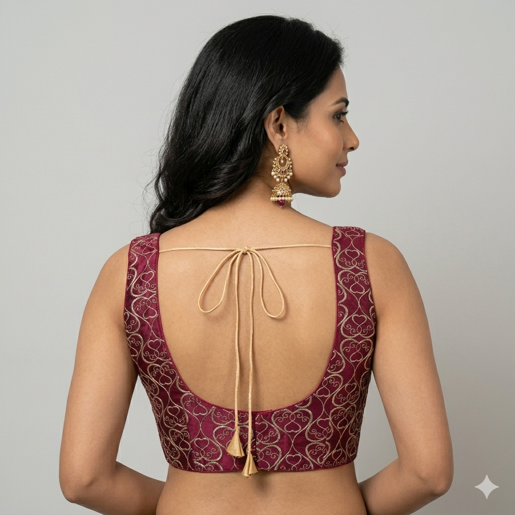 MAROON | PURE SILK | BLOUSE