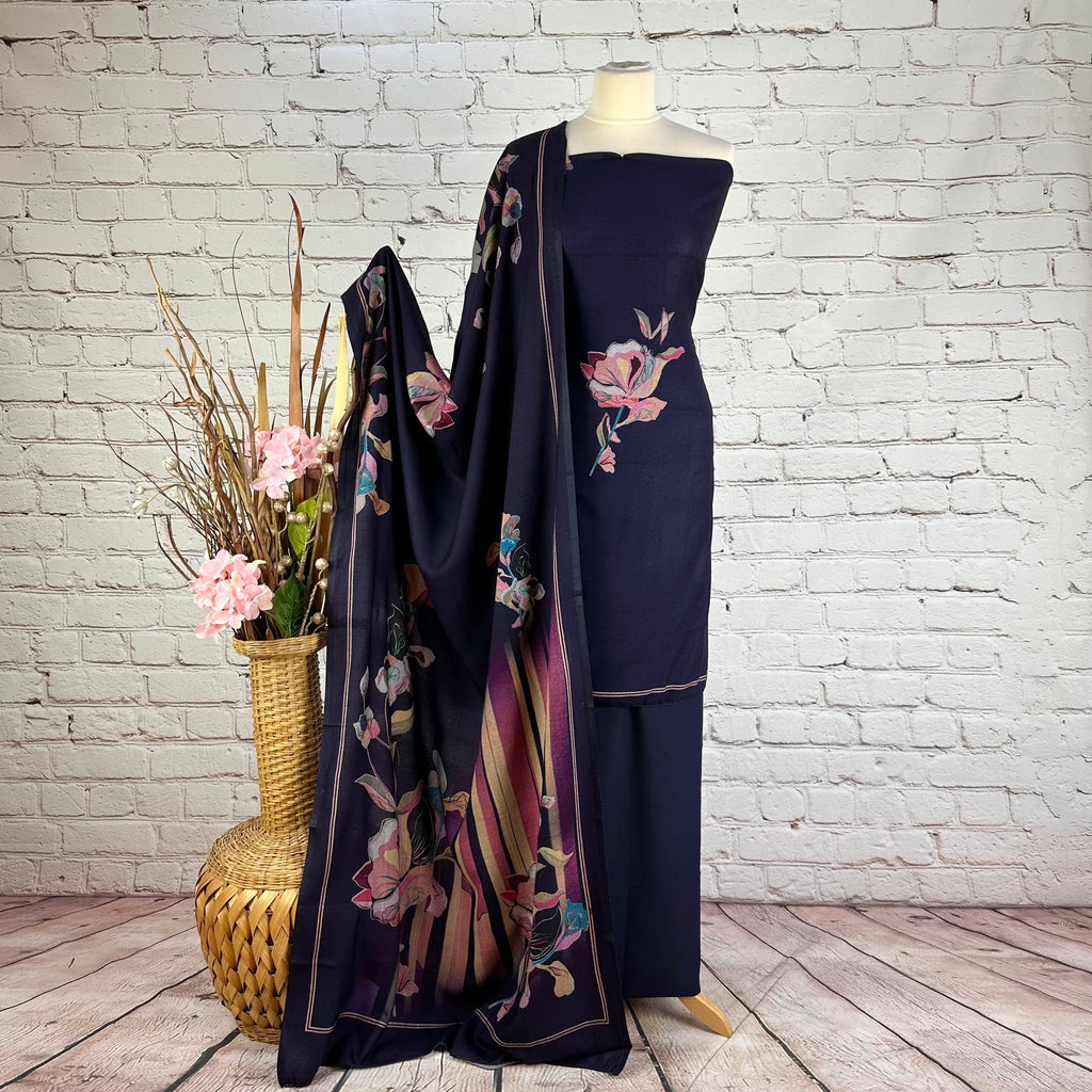 Digital Floral Garam Suit (V5)