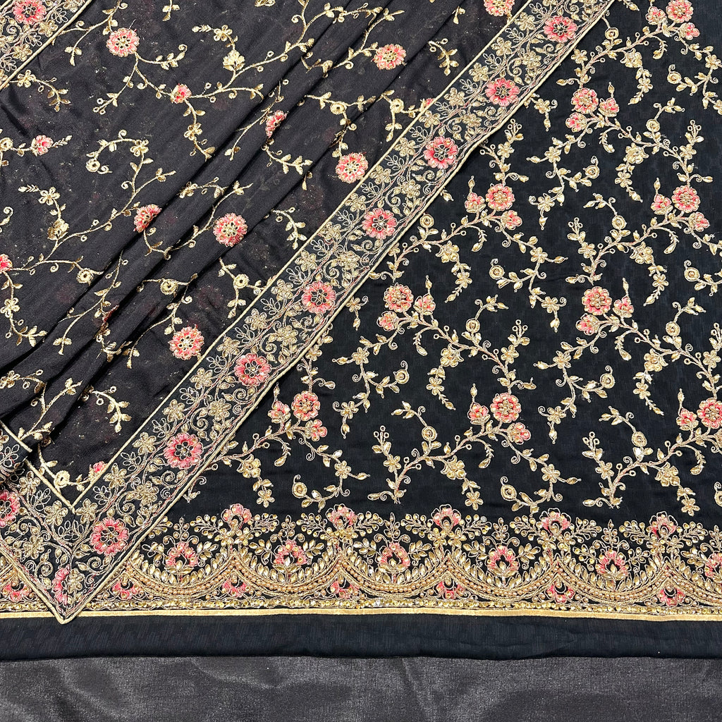 Unstitched Soft Chinnon Silk Suit (D40)