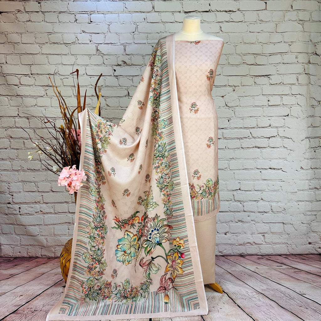 Designer Digital Floral Garam Suit (V1)