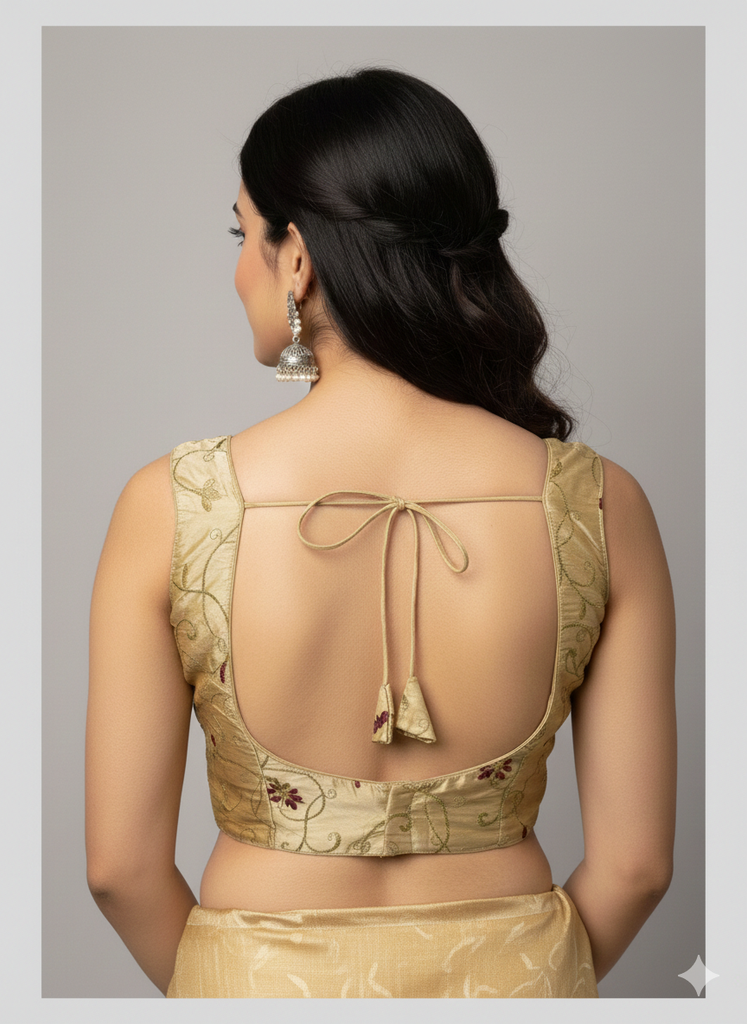 GOLD | PURE SILK| BLOUSE