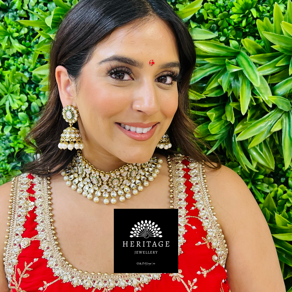 Chumki Drop Kundan Effect Choker Set