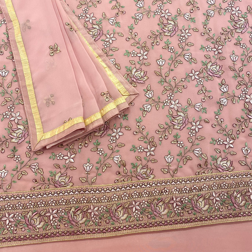 Unstitched Soft Georgette Suit (D21)