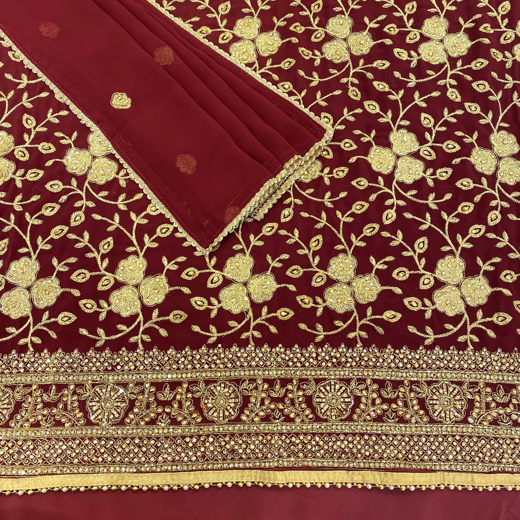 Unstitched Soft Georgette Suit (D68)