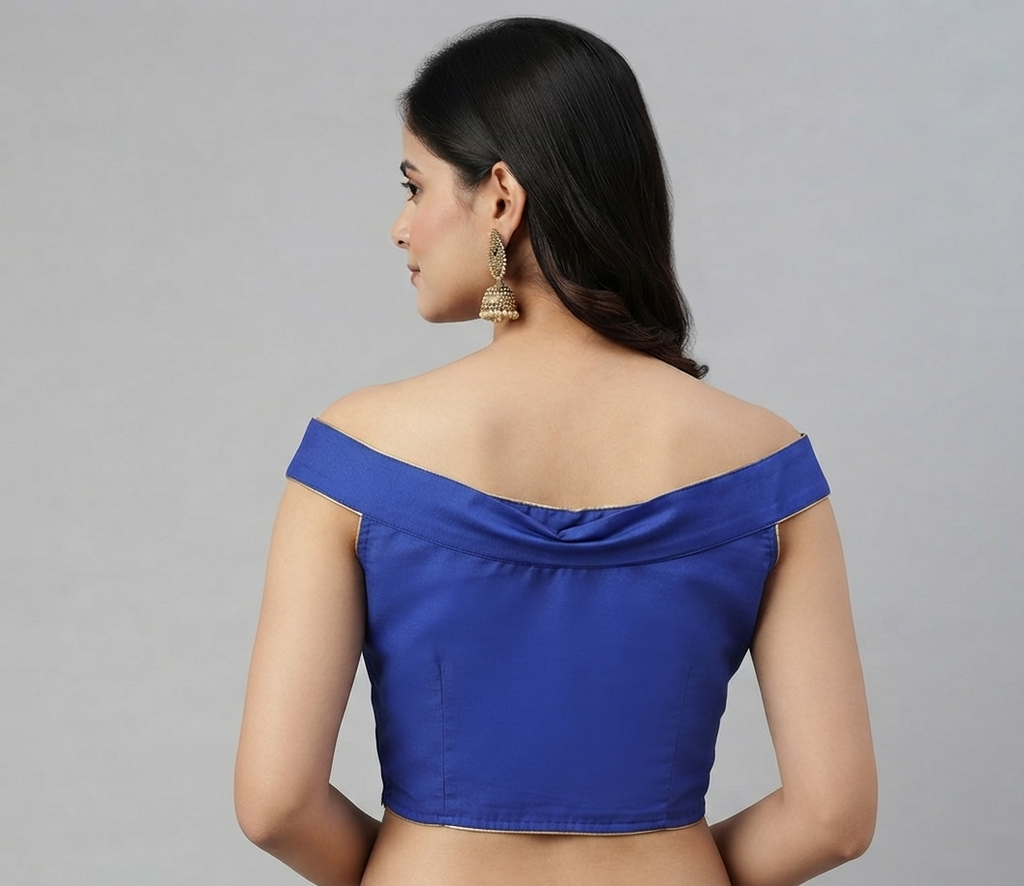 ALIA | CAPRI BLUE TAFFETA SILK | BLOUSE
