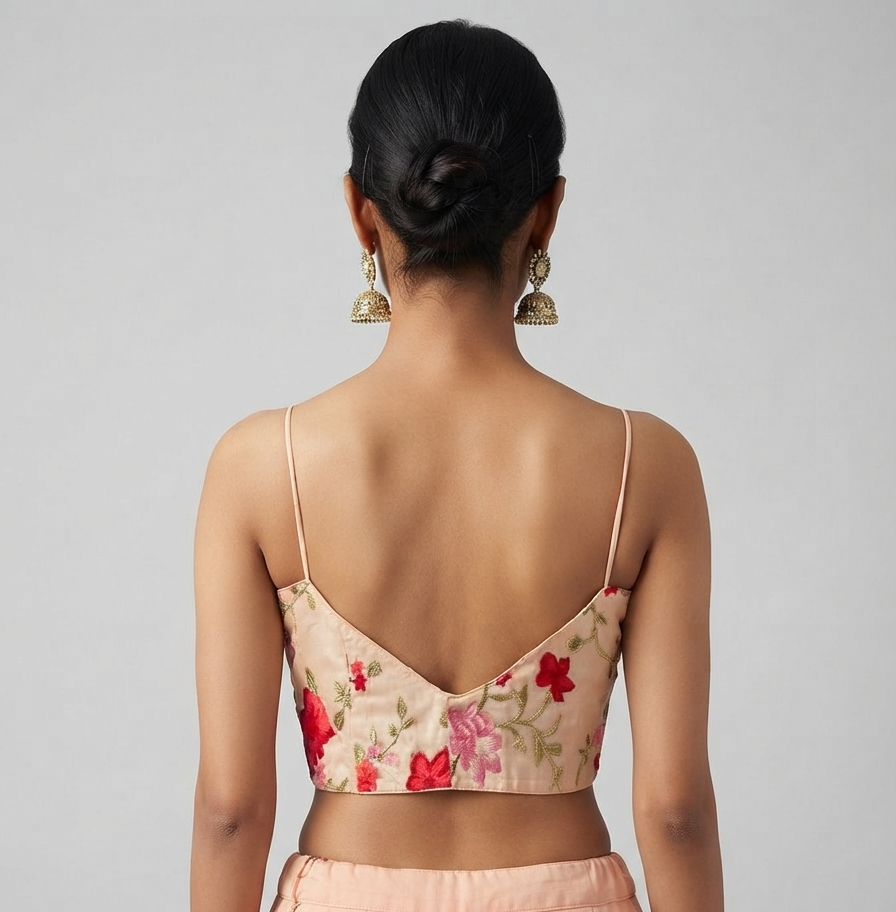 PEACH | NET | BLOUSE