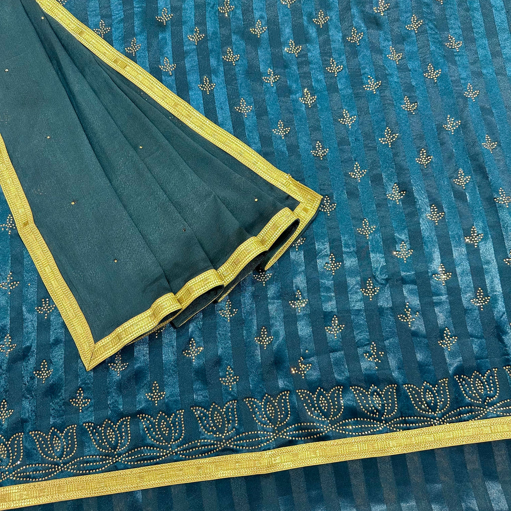 Unstitched Soft Sateen Crepe Suit