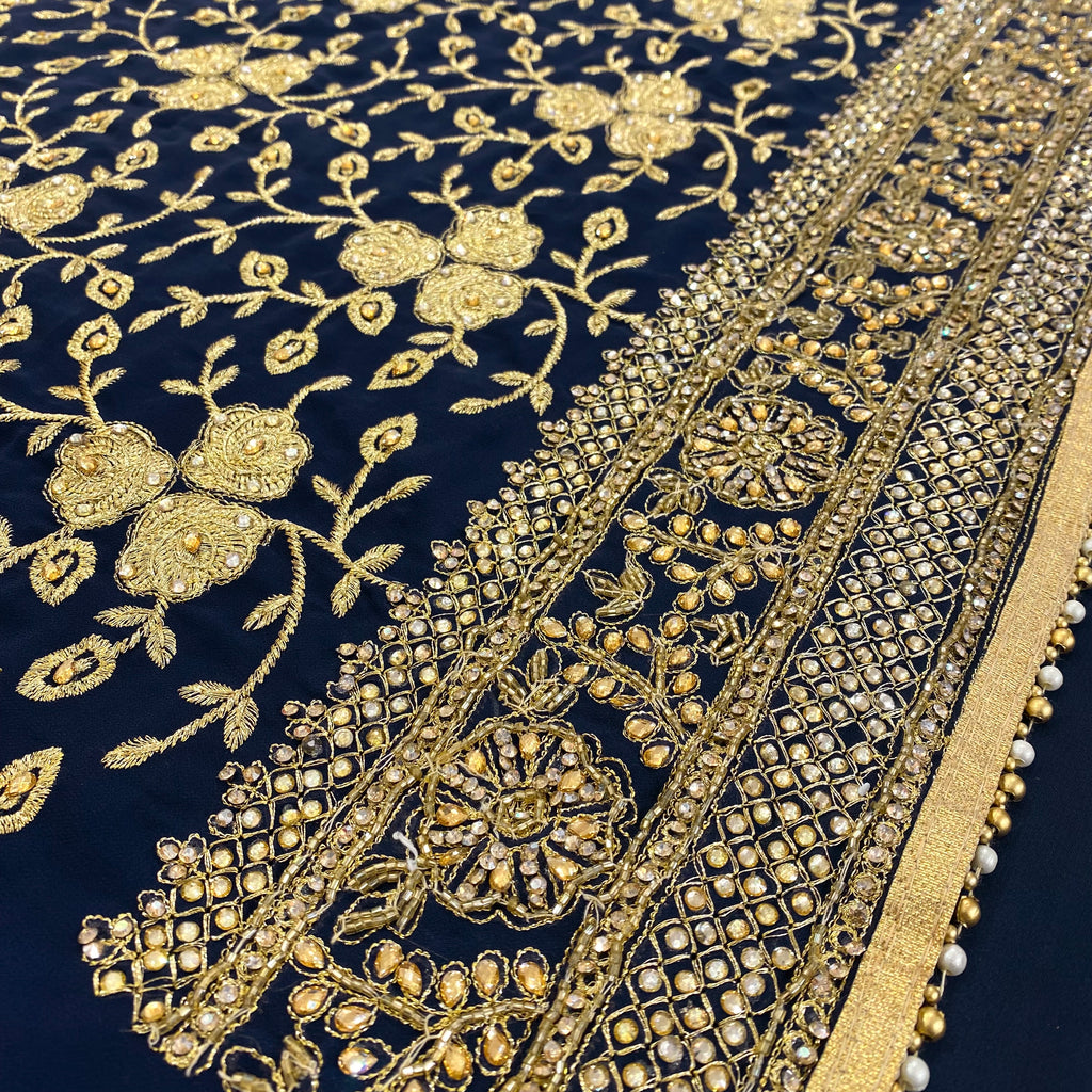 Unstitched Soft Georgette Suit (D68)