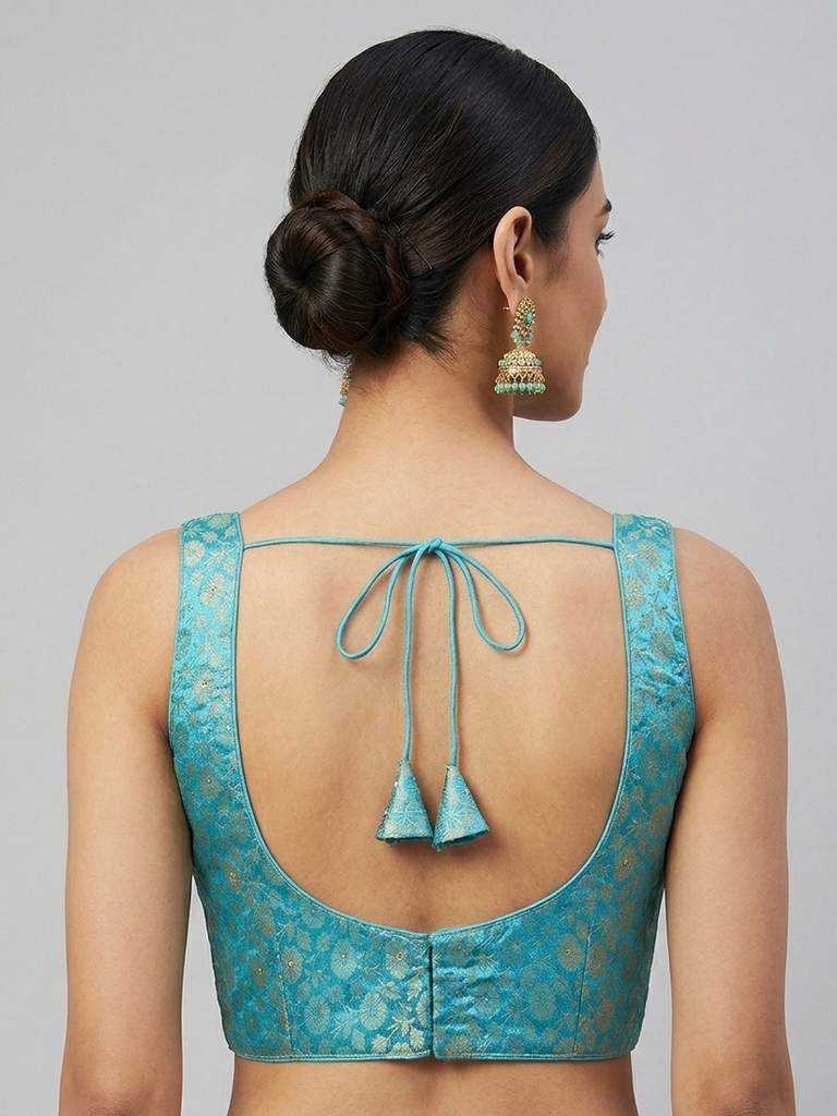 BLUE | BANARASI | BLOUSE