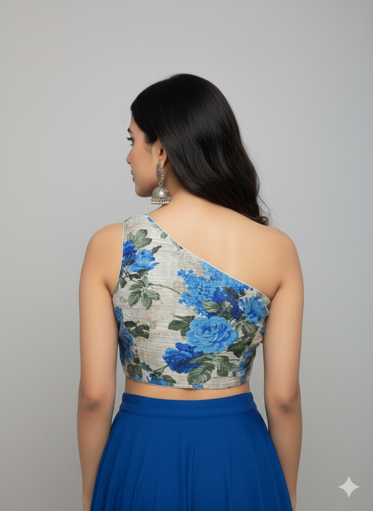 FAUX SILK| FLORAL BLOUSE