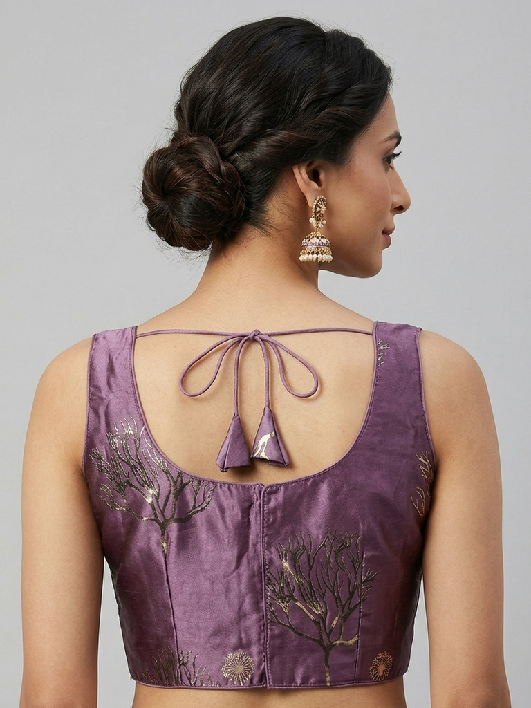 DUSTY MAUVE| BROCADE | BLOUSE