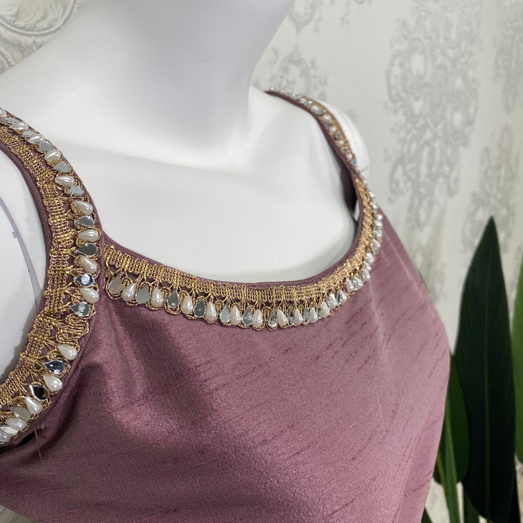 SIGNATURE | Mauve Pajami & Trouser Suit