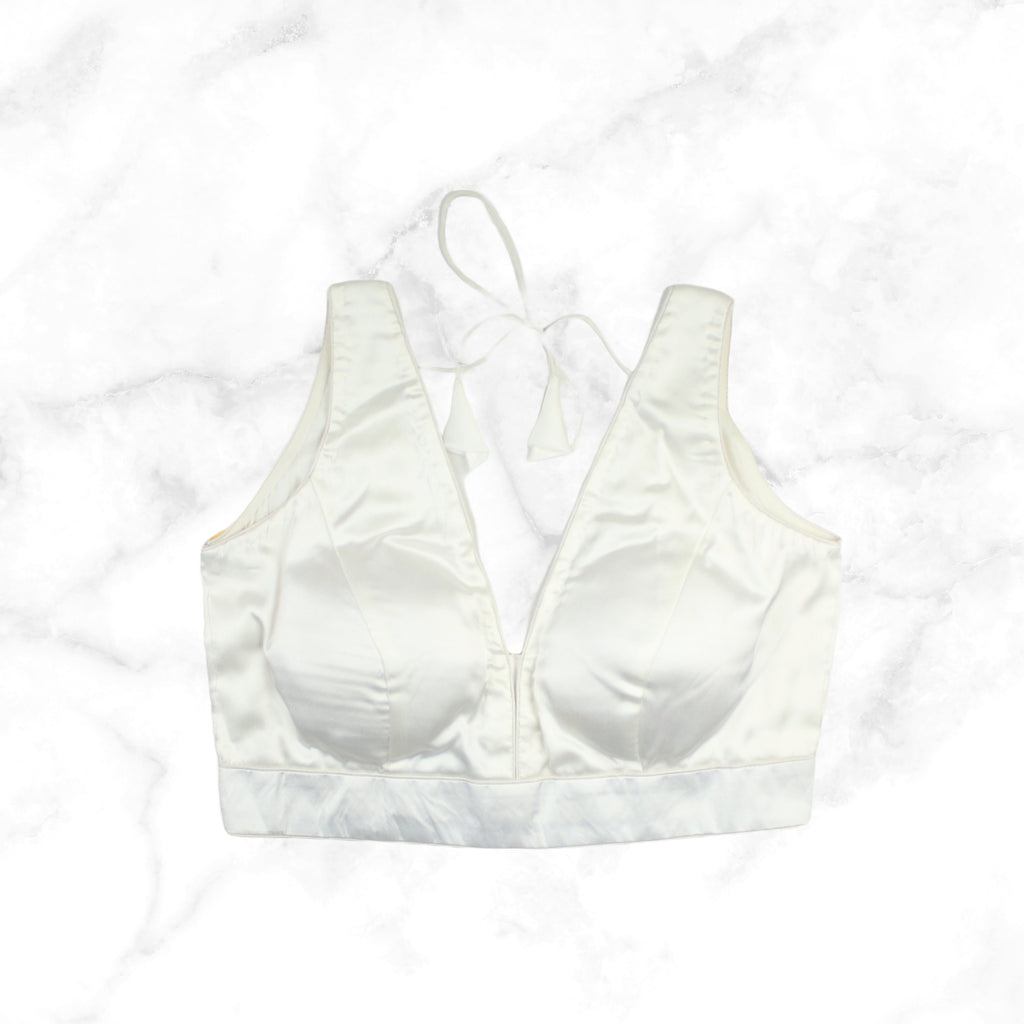 NORA | OFF WHITE SATIN BLOUSE