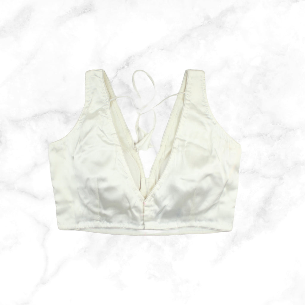 NORA | OFF WHITE SATIN BLOUSE