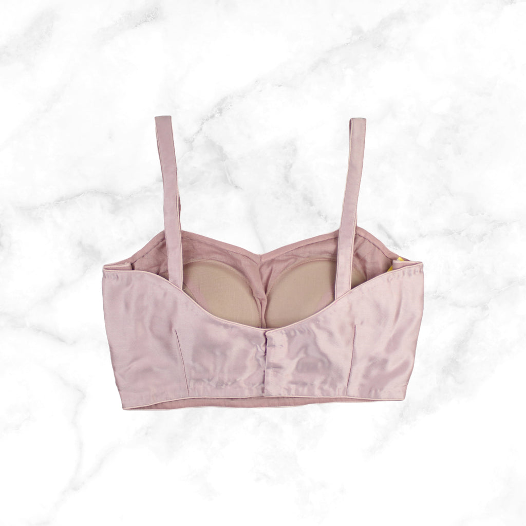 NORA | MAUVE SATIN BLOUSE