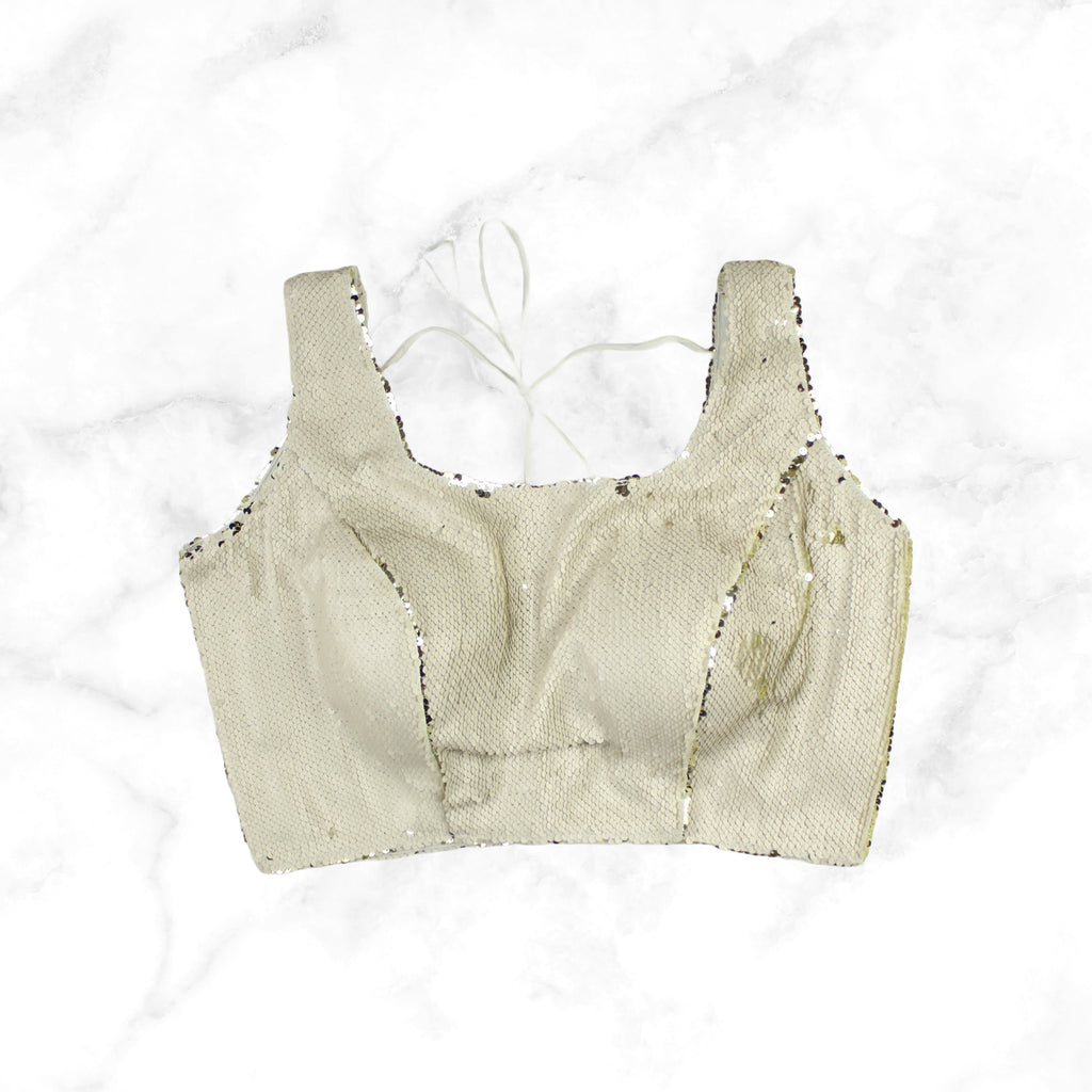 MIRA | CHAMPAGNE GOLD SEQUIN BLOUSE