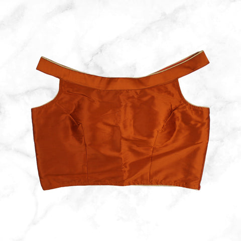 AVAANI | DEEP WINE BROCADE BLOUSE