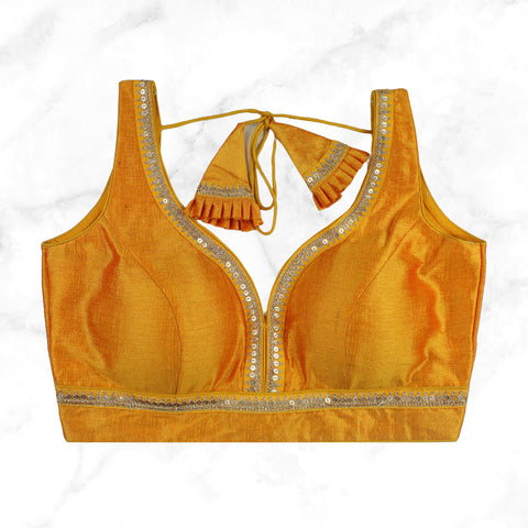 AVAANI | DEEP WINE BROCADE BLOUSE